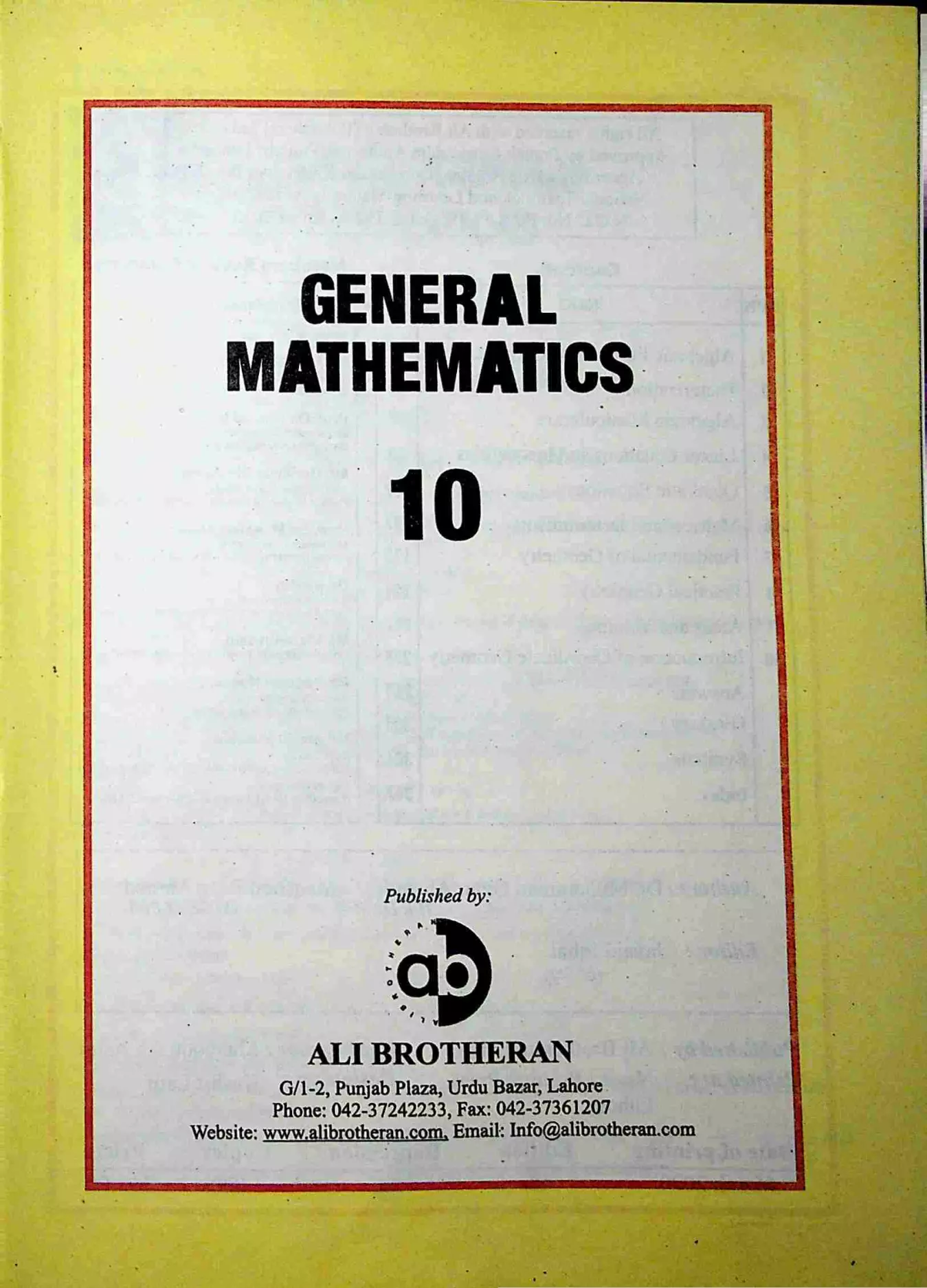 General Math EM